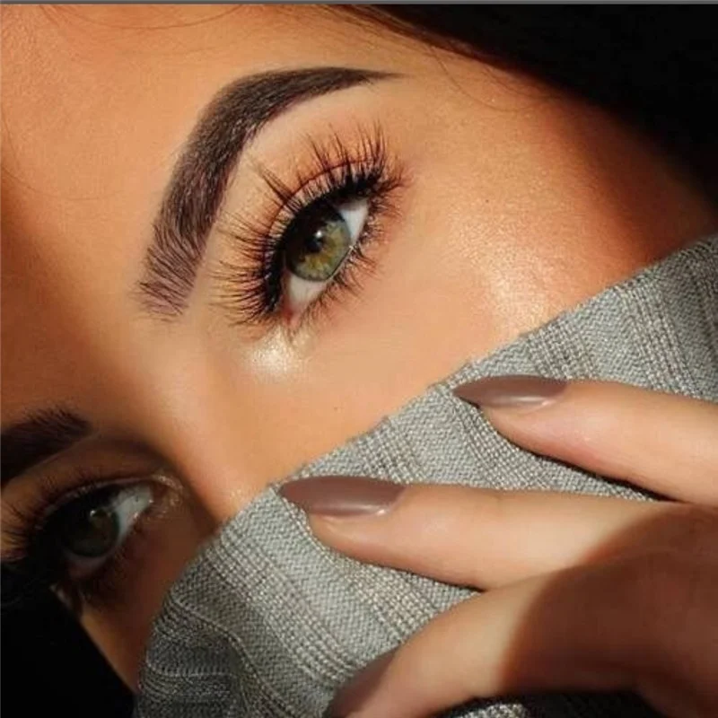 5 пар/уп. натуральные длинные толстые накладные ресницы ручной работы мягкие