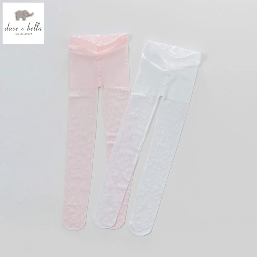 Dave bella/летнее платье для маленьких девочек розовые чулки красивые колготки в