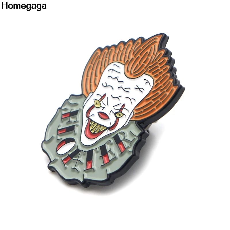 Homegaga Мультяшные знаки клоуна рюкзак значок гордость одежда медаль для сумки