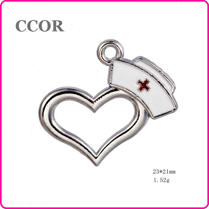 Подвеска серебряная медсестринская шляпа из сплава 23 х21 мм 20 шт. | Украшения и