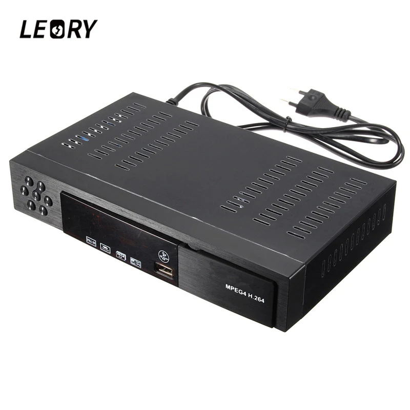 LEORY DVB-T2+ S2 видео вещания спутниковый ТВ приемник коробка HD 1080P HD ТВ композитный цифровой высокой четкости приемник ЕС/Великобритания Разъем