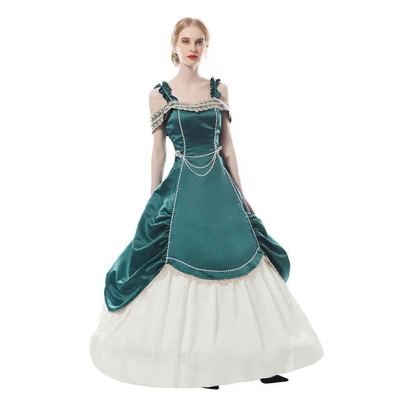 Платье принцессы в стиле ретро с поясом | Тематическая одежда и униформа