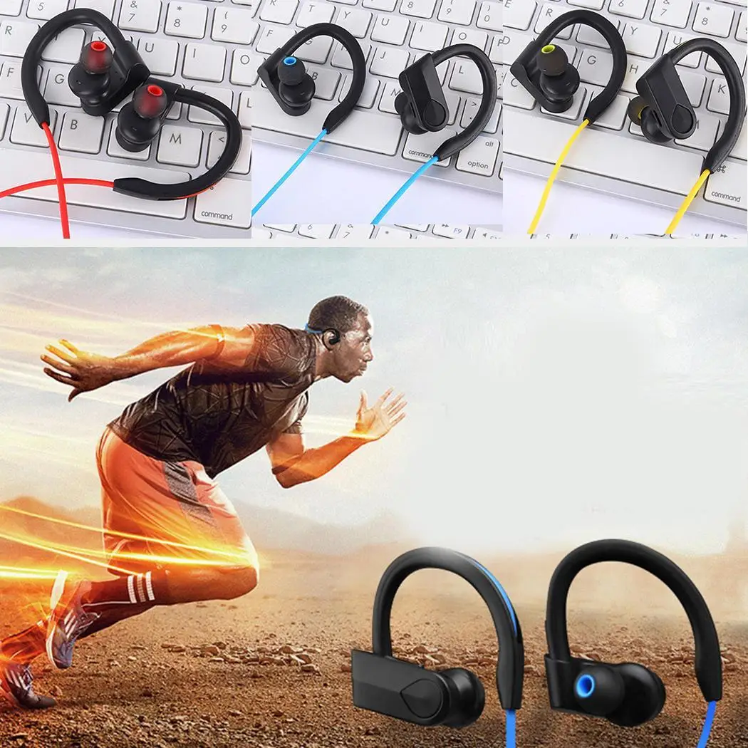 Гарнитура наушники Bluetooth Hands Running driving Sports Sweatproof 4 1 Sport беспроводной во время