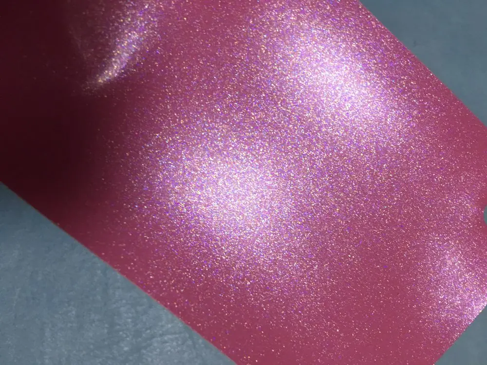 Luxury Pink pearl Matte metallic Vinyl Car wrap holographic film vehicle wrapping vinyle With Air Release vinile 1.52x20m |