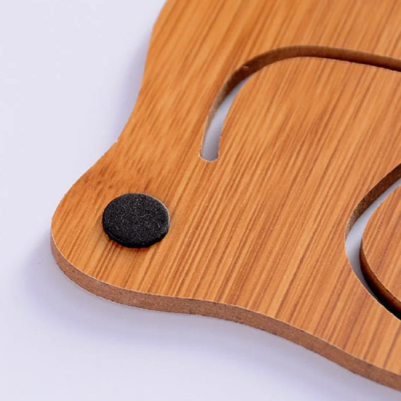 1 шт. полый деревянный коврик для чашки подогрев стола неправильной формы