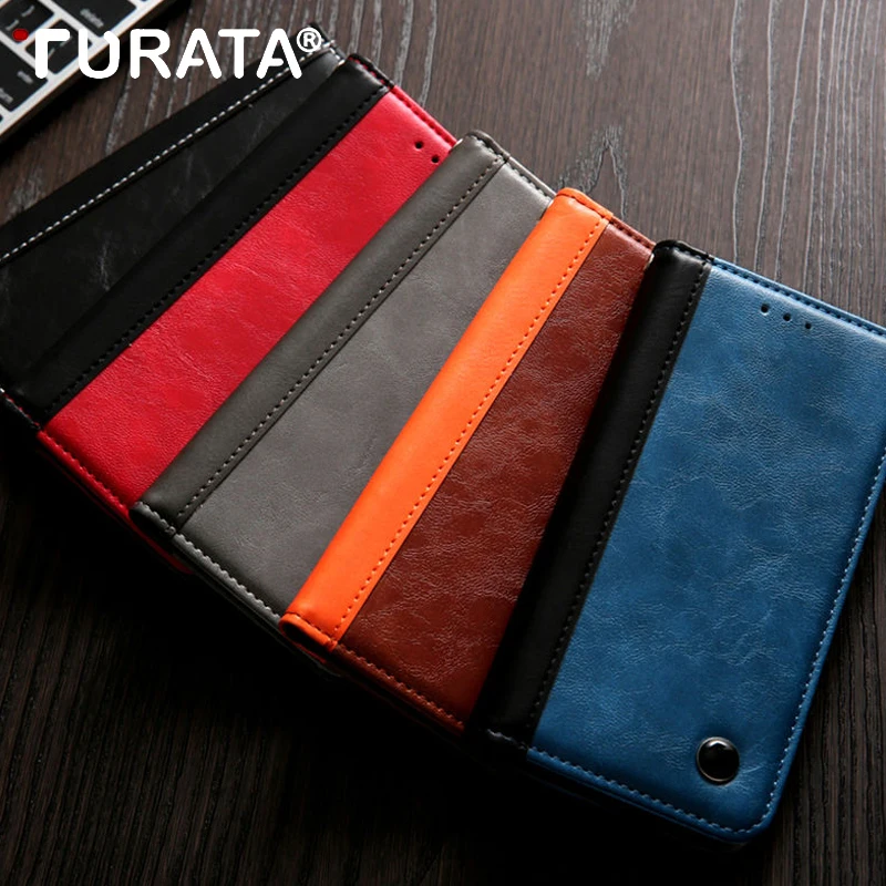 TURATA ретро кожаный откидной Чехол кошелек с подставкой для samsung Galaxy S9 Plus Note 9 huawei P20