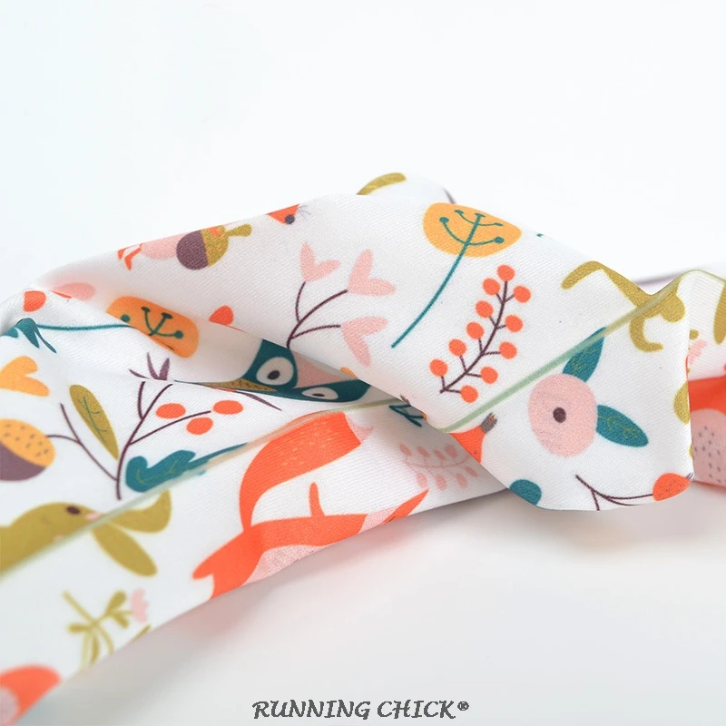 Милые белые колготки с мультяшным принтом совы | Женская одежда