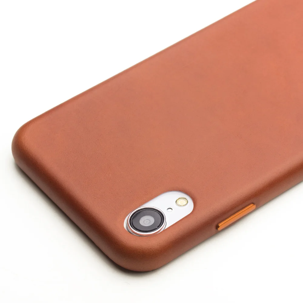 Стильный чехол QIALINO из натуральной кожи для Apple iphone XR ультратонкий противоударный