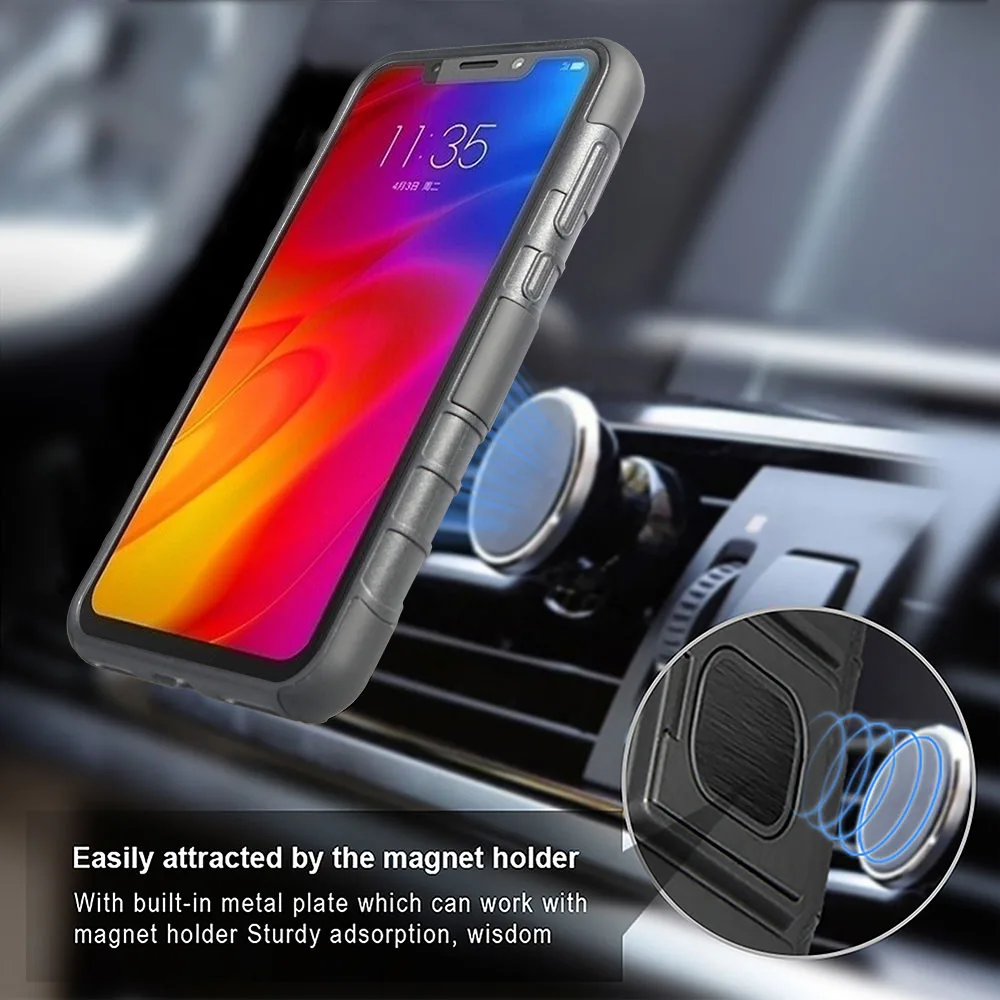 Для Motorola Moto один Мощность/P30 Примечание Heavy Duty магнитное кольцо повышенной
