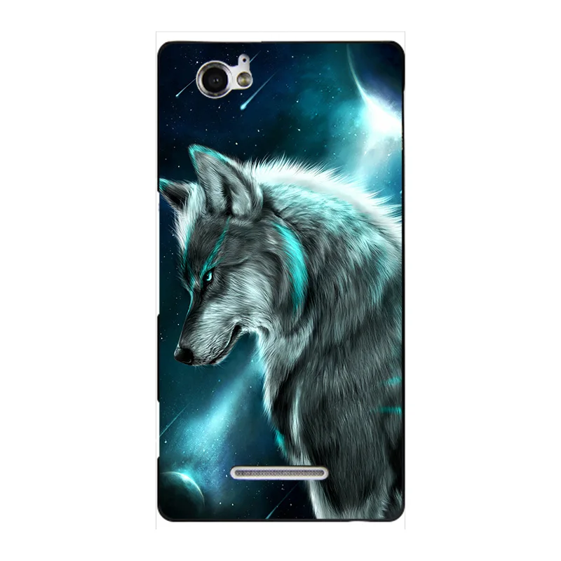 A114 Модный чехол с мультипликационным принтом для sony Xperia M Dual C1905 C1904 C2004 C2005, чехол для телефона с изображением кота и пейзажа - Цвет: A114
