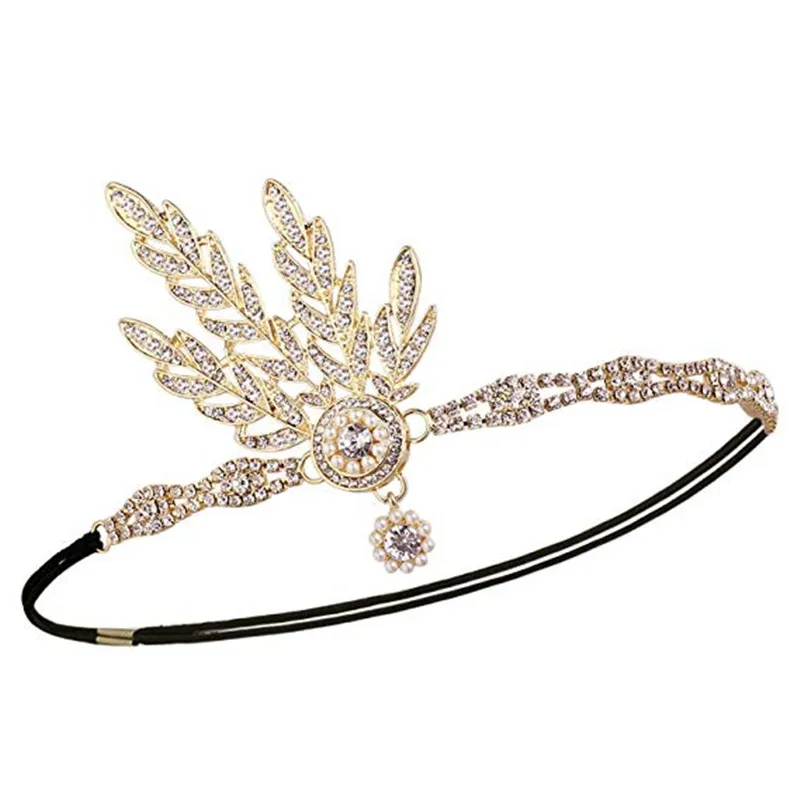 Повязка на голову женская в стиле арт-деко стиль Великий Гэтсби медальон с