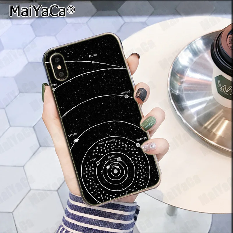 Чехол для телефона MaiYaCa с изображением Луны звезд космоса астронавта iphone SE 2020 11 pro