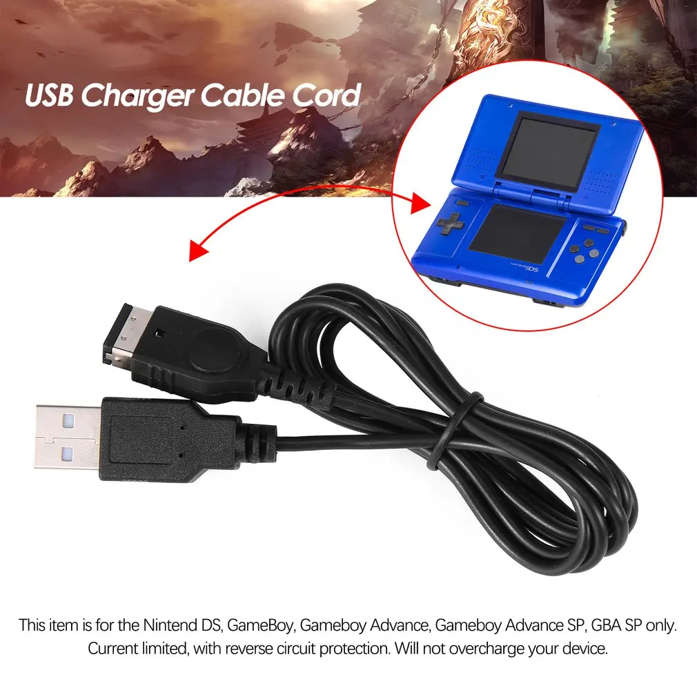 1 шт. 2 м черный USB кабель для зарядки Advance Line зарядного устройства совместимый