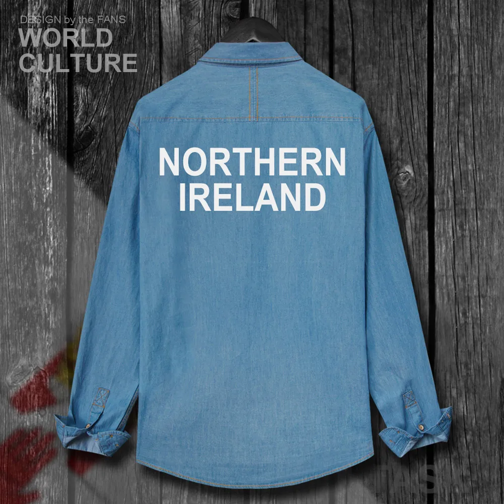 Мужская хлопковая рубашка с отложным воротником длинным рукавом