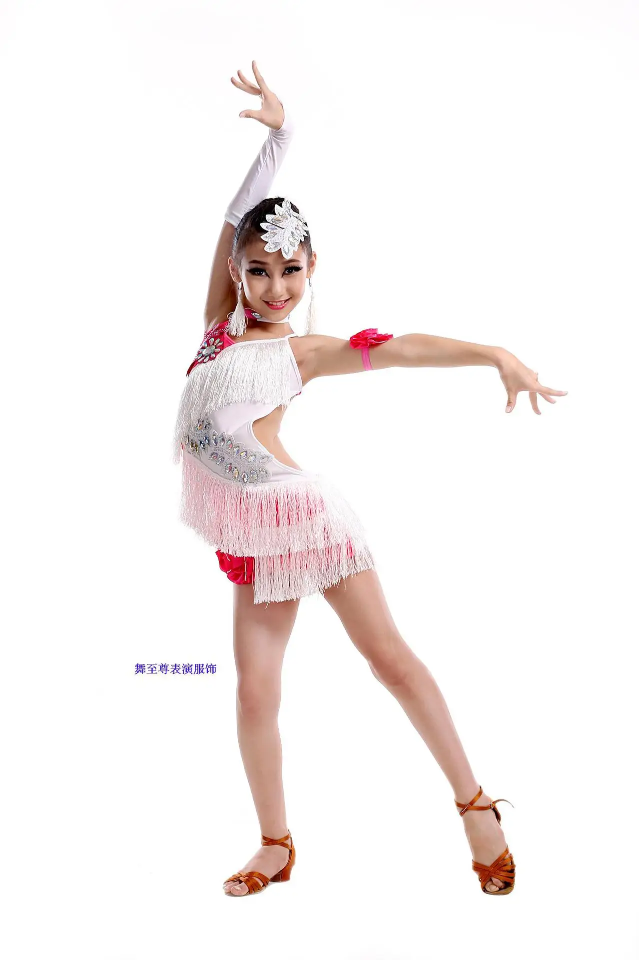 5 видов цветов платье для выступлений девочек платья латинских танцев с