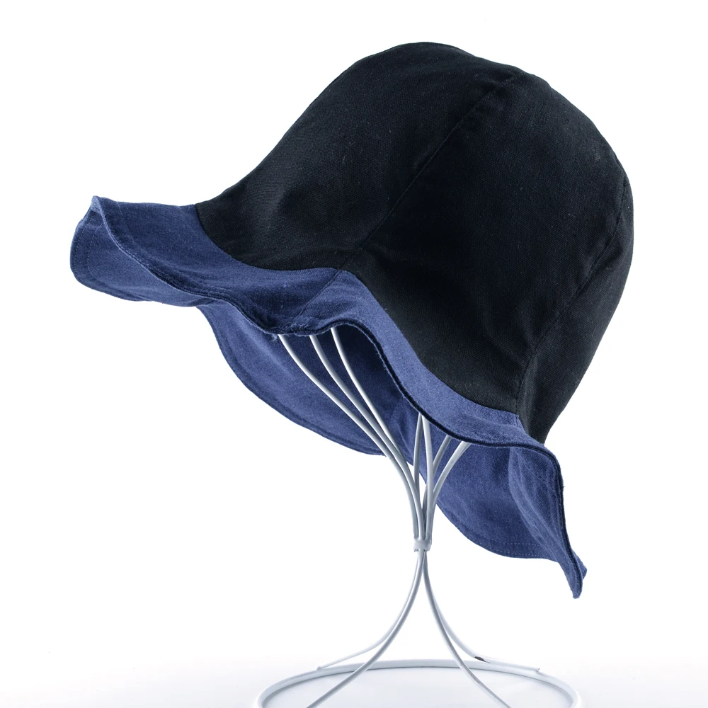 Солнцезащитные шляпы TQMSMY двойного назначения Женская пляжная шапка льняные