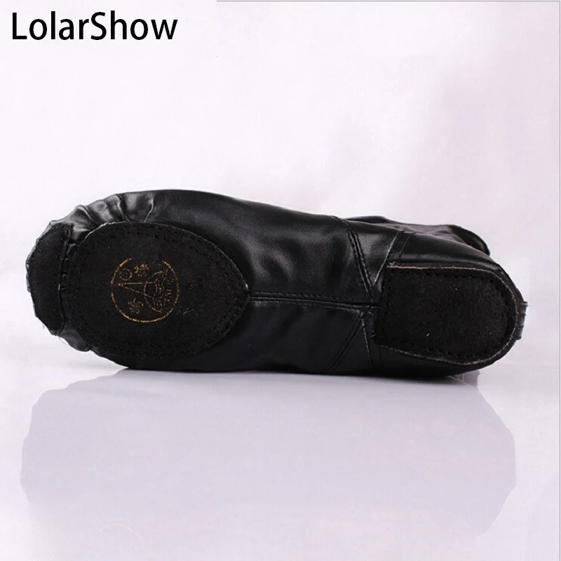 Adult black unisex cow leather two sole dancing shoes for women long upper children jazz boots men dance sneakers | Спорт и