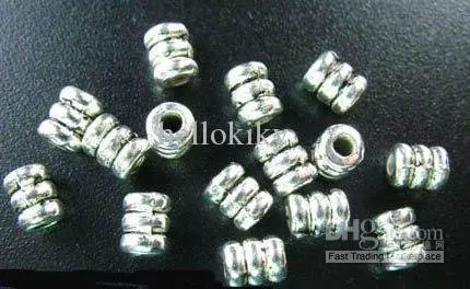 

2250Pcs Tibetan silver screw tube spacer beads A158