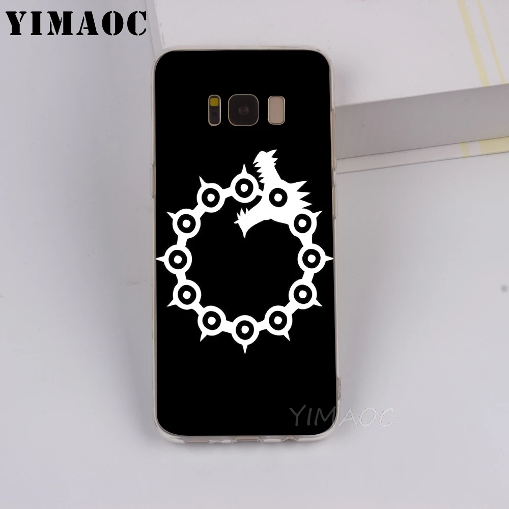 Мягкий ТПУ чехол YIMAOC Nanatsu no Taizai для Galaxy j3 j5 j6 j7 A5 2016 2017 A6 A9 2018 Note 8 9 S7 edge S8 S9 S10 Plus S10e |