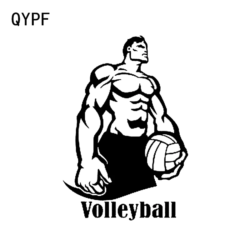 Интересный спортивный волейбол фитнес Декор QYPF 9 7*14 3 см автомобильная виниловая