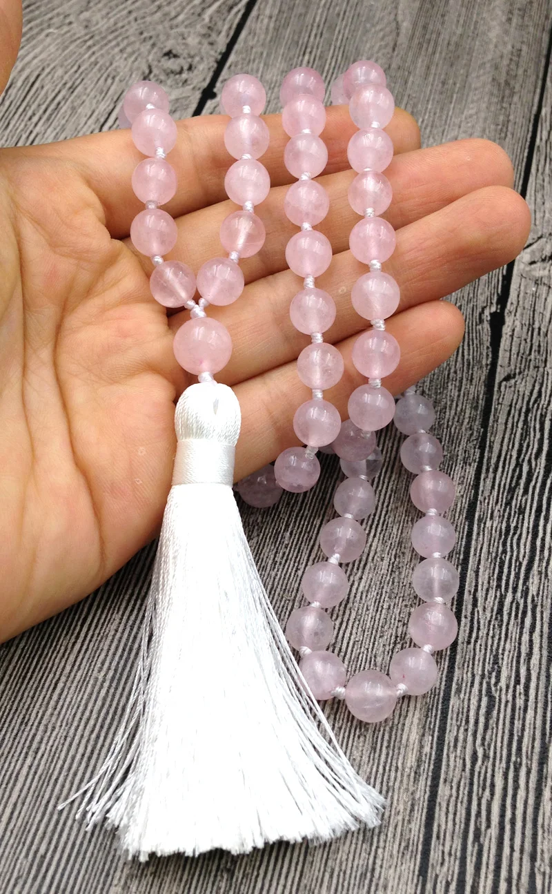 Подвеска с круглыми бусинами и кисточками 8 мм| |