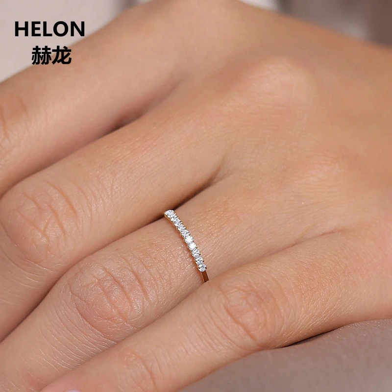 Обручальное кольцо с натуральными бриллиантами 14 к желтое золото 0.09ct SI/H |