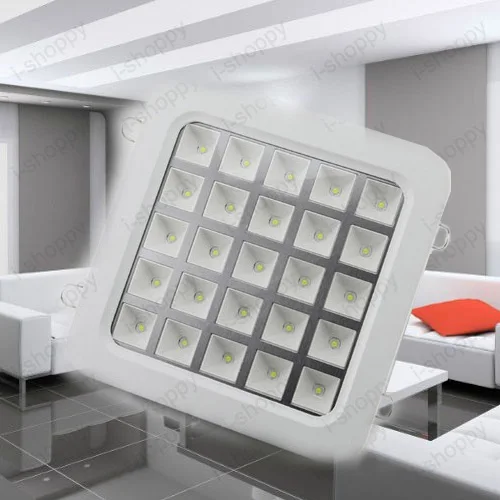 Dimmable/Not 4 W/9 W/16 W/25 W Встраиваемый светодиодный потолочный светильник квадратный