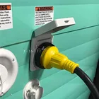 Морской шнур питания RV, электрический замок, белый вход с водонепроницаемой крышкой 125 в 30 А, новые адаптеры, розетки, автомобильные аксессуары, Новинка