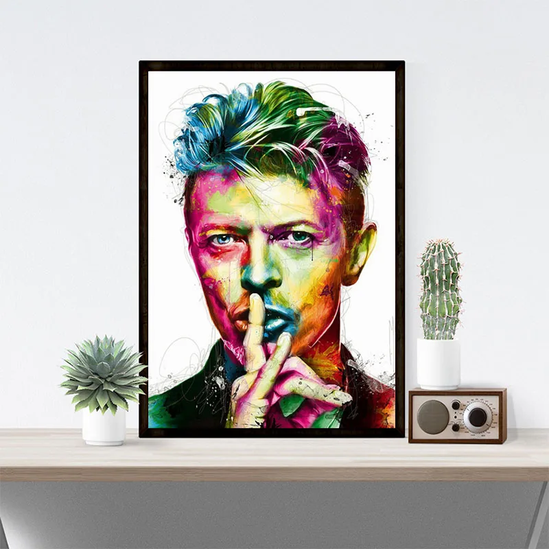 Дэвид Боуи рок певец плакат стены Книги по искусству шелк печати плаката или