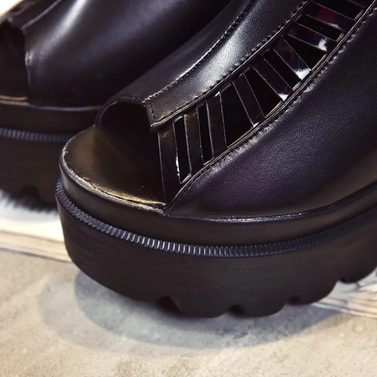 Famiao Лето Для женщин Клин Высота Увеличение Сандалии для девочек супер каблуке с