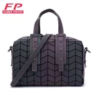 Сумка женская через плечо, с геометрическим рисунком, светящаяся, 2019