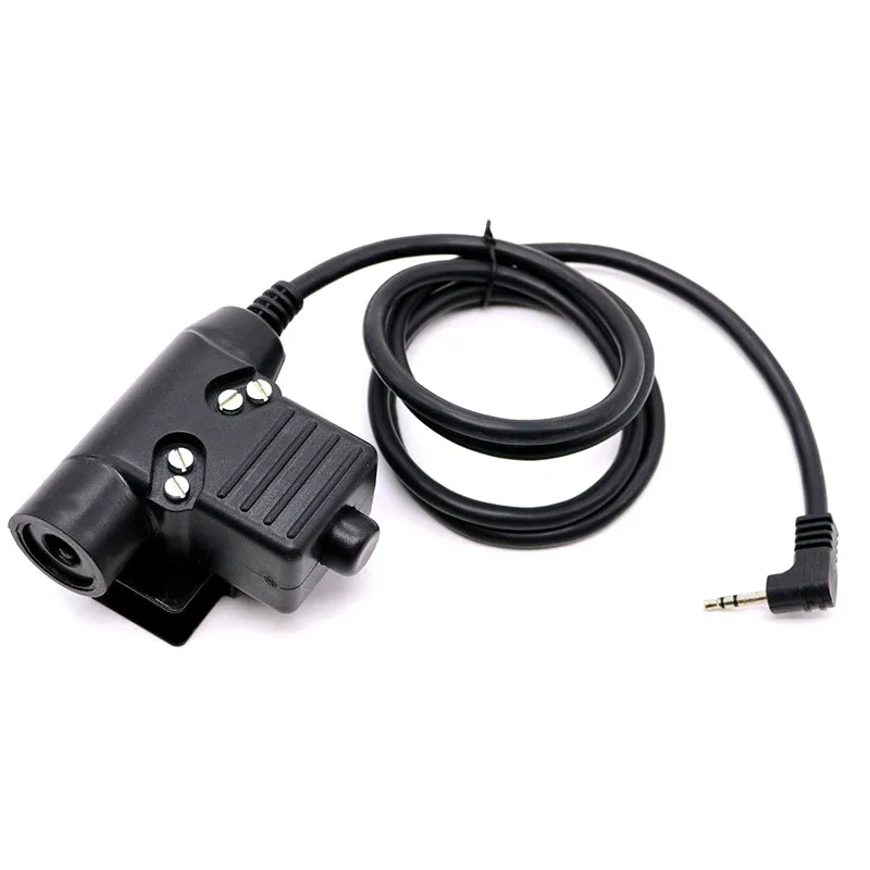 

1 Pin 2.5mm U94 Headset PTT Cable Plug Military Adapter Z113 Standard Version For Motorola T6200 T6200C T5600 Cobra MT600 Radio