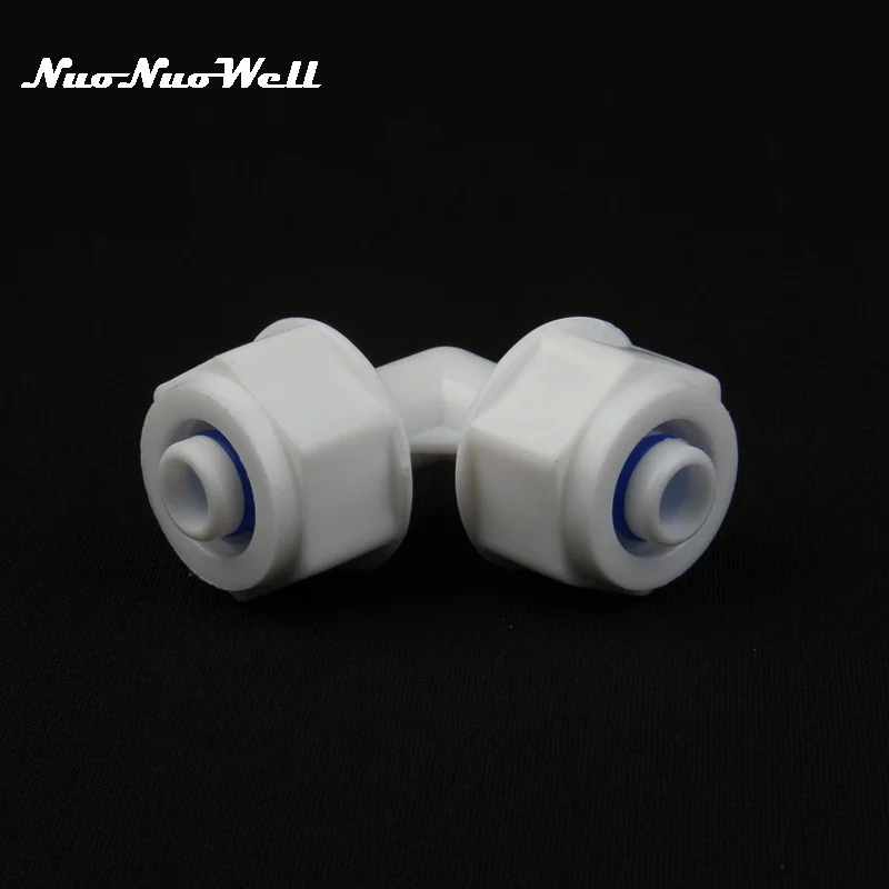 

1pc NuoNuoWell POM 12/16mm Soft Hose Elbow Connector for Water heater 1/2" Pipe Quick Connector Garden Irrigation Fittings
