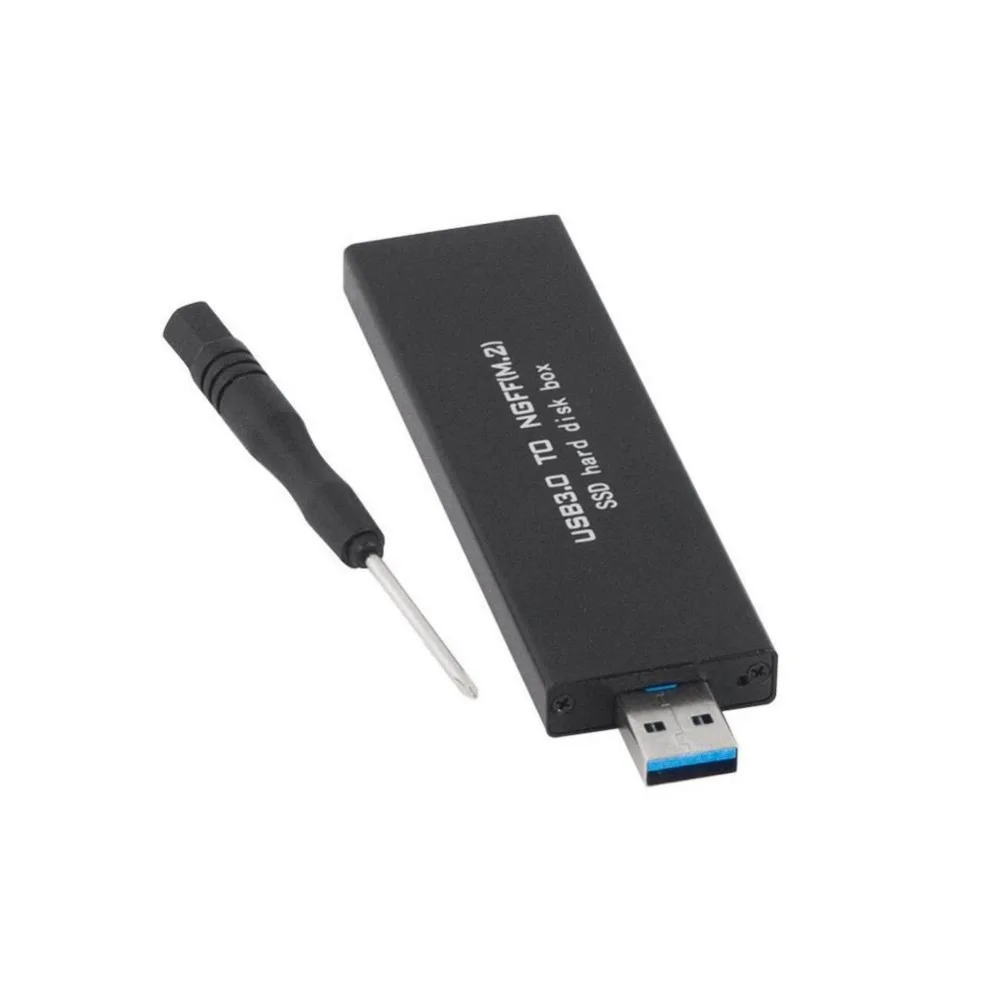 Aneew USB 3 0 на SATA 2280 NGFF M.2 B Ключ SSD Портативный Корпус внешнего Box Дело Card Reader |