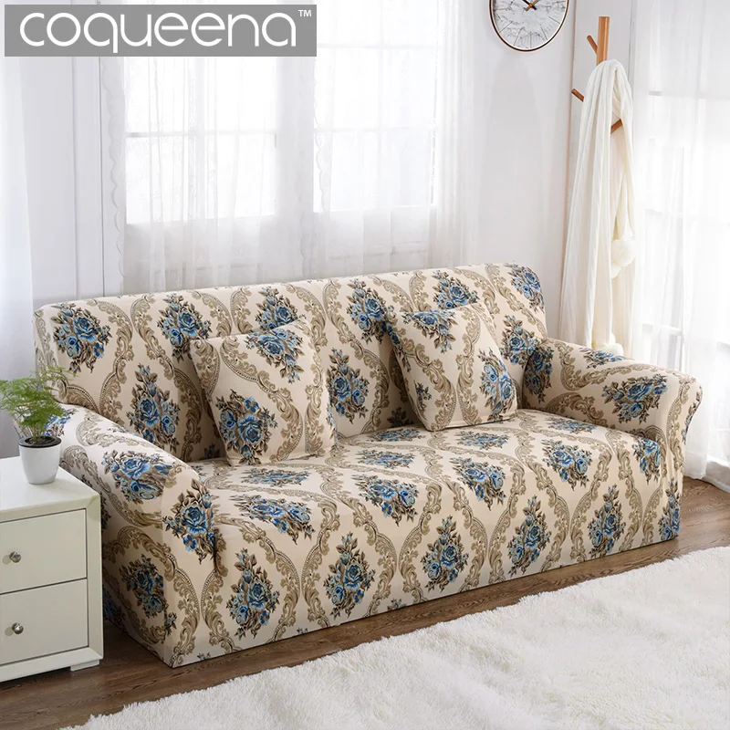 

Luxury European Style Jacquard Elastic Sofa Covers Slipcovers for Armchair Corner Sectional Sofa Couch 1/2/3/4 Places Universal