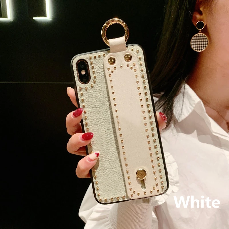 SYCASE модный портативный кожаный чехол для телефона samsung S8 S9 S10 Plus S10E, защитный чехол на запястье