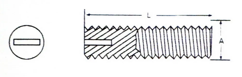 

( 1000 pcs/lot ) Nylon 10mm M3 Slotted Socket Grub Screw