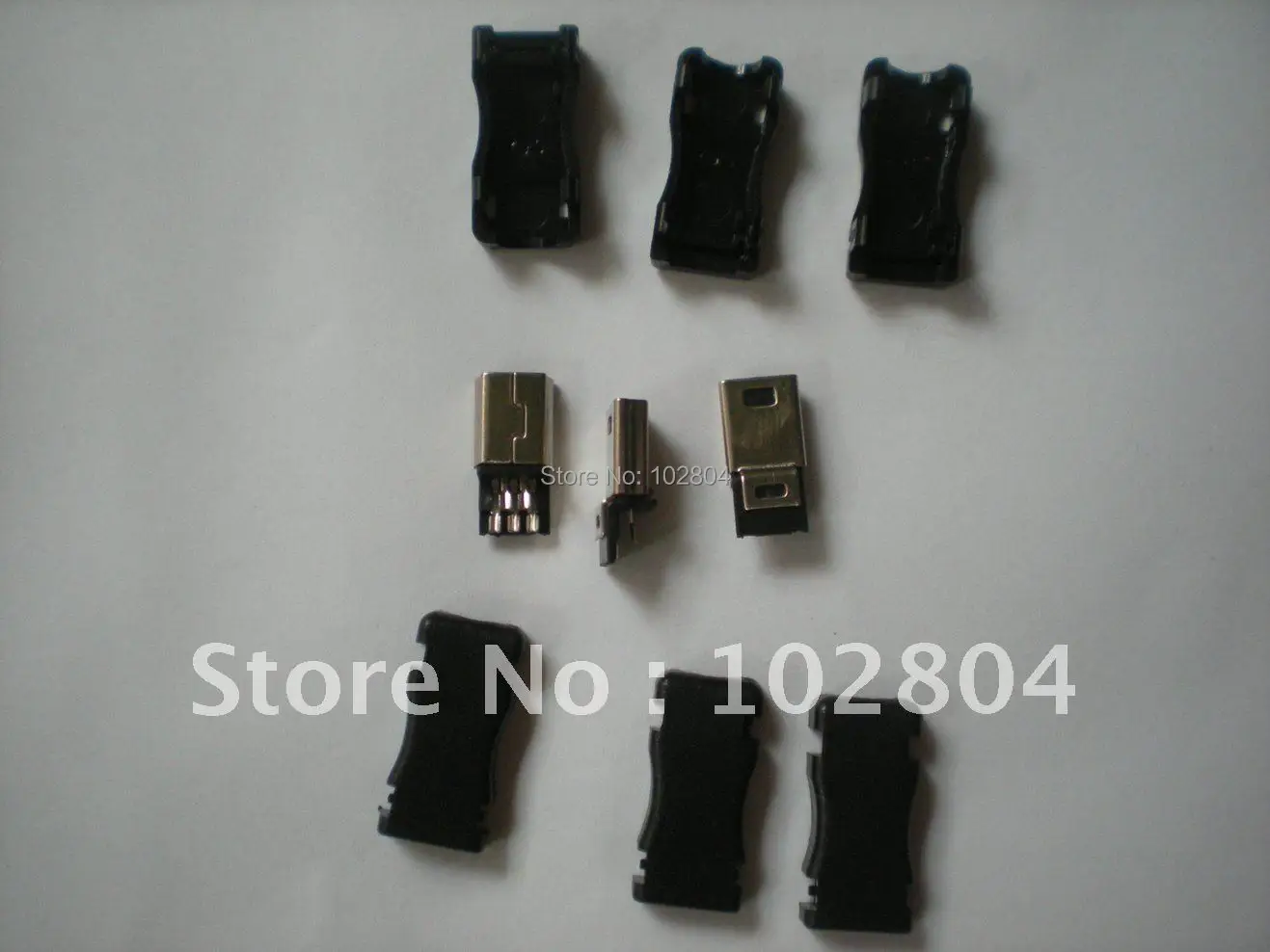 50 Pcs Per Lot Mini USB Plug Male Socket Connector 5 Pin Plastic | Обустройство дома