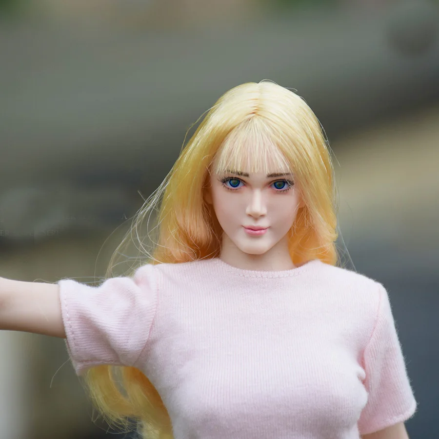 Игрушка mnotht 1/6 женская голова Sculpt WONDERY подвижные линзы для глаз WLS005A WLS005B девушка