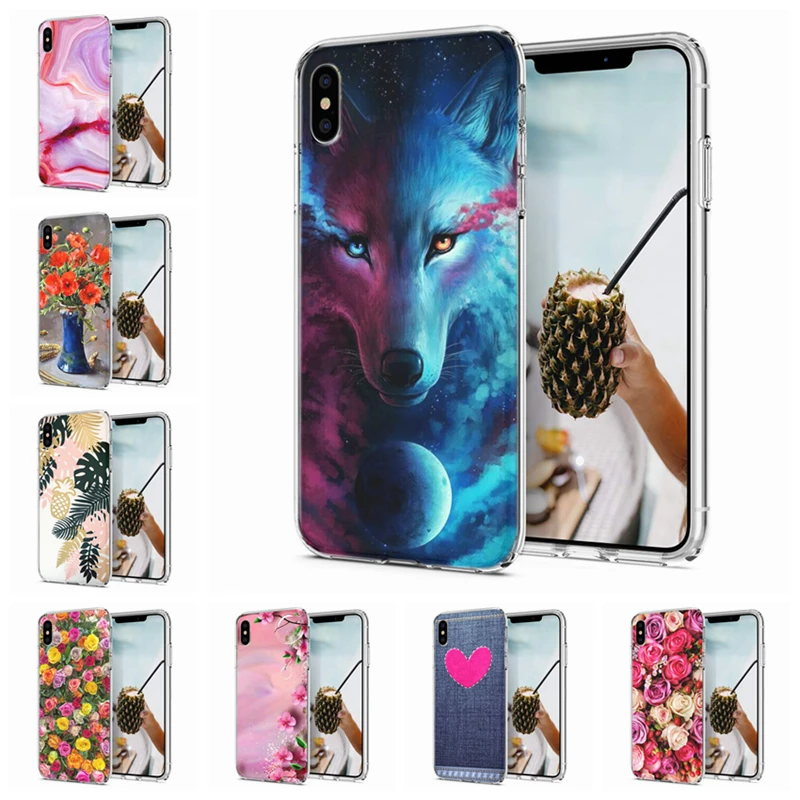 Модный мягкий из высокотемпературного полиуретана силиконовый чехол для iPhone X XS