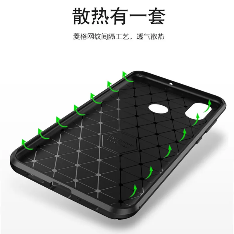 Чехол из углеродного волокна с текстурой для Xiaomi Mi 8 6 21 дюймов Мягкий ТПУ чехол