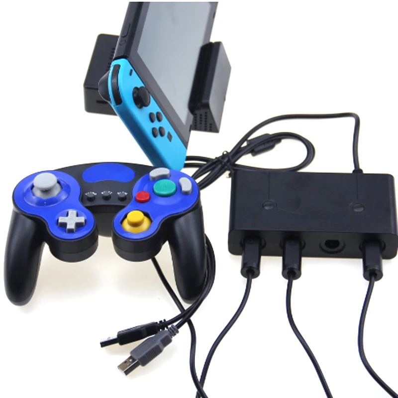 Адаптер контроллера Gamecube с 4 портами USB контроллеры GC для wii u ПК Nintendo Switch NG