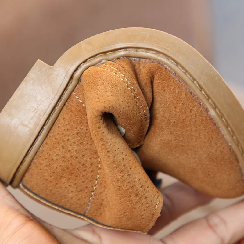 2018 New Children Shoes PU Leather Waterproof Martin boots Kids leather shoes Girls Boys Rubber Boots Fashion Sneakers | Детская одежда
