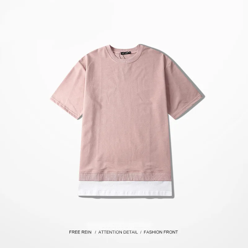 2017 Корея East Gate мужские женские свободные плеча с коротким рукавом Футболка в