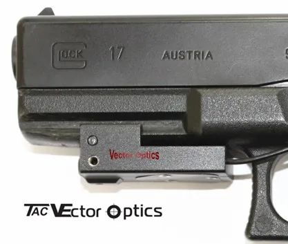 Векторная Оптика 10 шт. супертонкий Красный лазерный прицел для пистолета Glock 17 19
