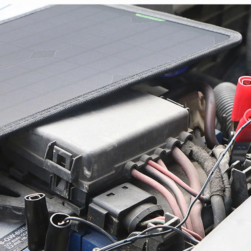 Цена 12V Портативное зарядное устройство на солнечной батарее для автомобиля, комплект с прикуривателем для автомобиля, мотоцикла, трактора, лодк...