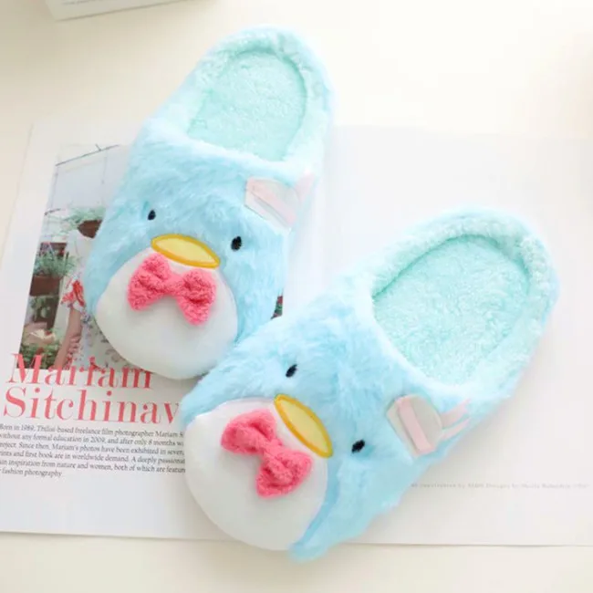 Аниме Tsum милая собака Пингвин зимние комнатные тапочки коллекция кукол игрушки