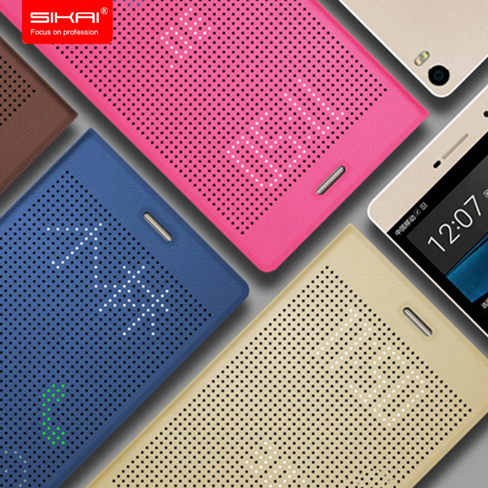 SIKAI 2016 Новый точечный матричный умный вид окно оболочка для huawei Honor Note 8 чехол