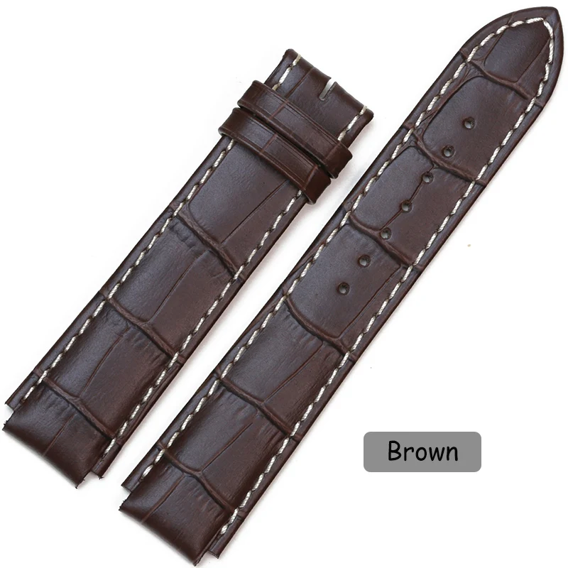 Pesno подходит для Rado Couple CLASSIC R30939125/R30554105 телячья кожа натуральная кожа ремешок для часов для мужчин и женщин аксессуары для часов - Цвет ремешка: Brown with Bulge 12