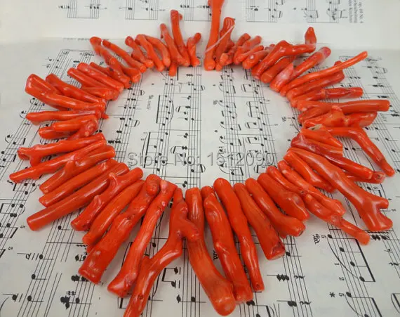 Большой размер Натуральный Бамбуковый коралловый Топ просверленная ветка нитка